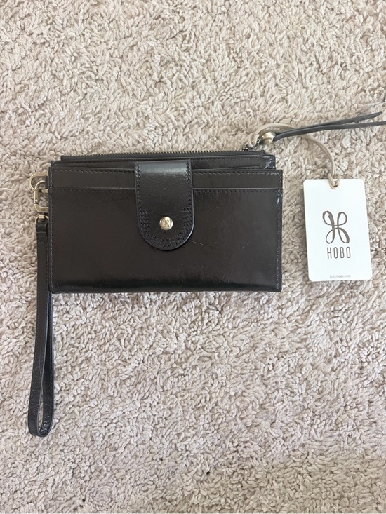 HOBO Handbags - HOBO Black Leather Snap Closure Wallet
